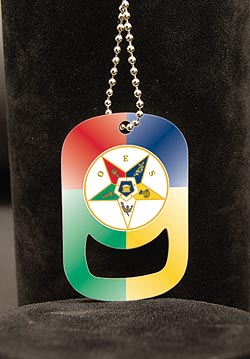 Order of the Eastern Star jewelry Dog Tag OES